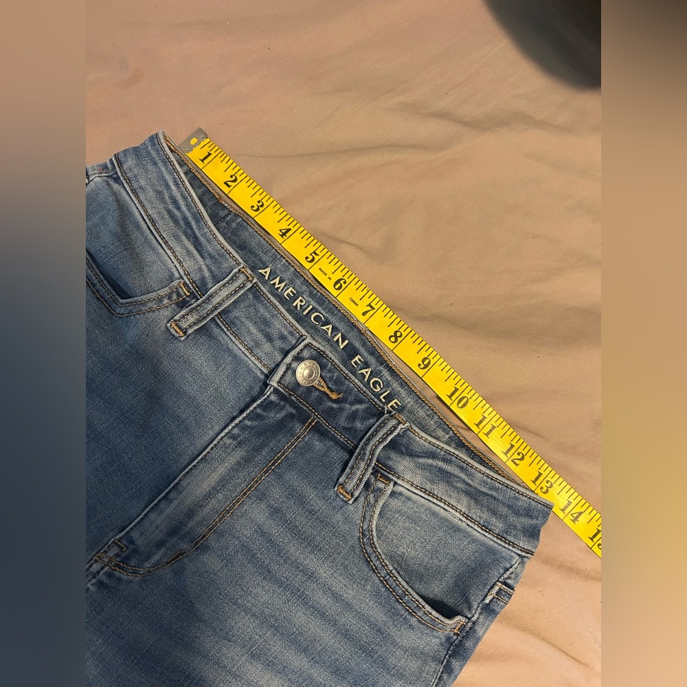 American Eagle Super High-Rise Jegging Medium Wash Skinny Jean Size 4 S - Picture 12 of 16